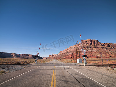 红色峡谷的铁路