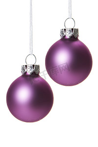 圣诞节，圣诞节装饰品紫