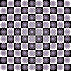 创意花卉紫色黑色摄影照片_具有 3D 渲染抽象分形图案的纹理