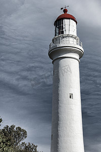 split摄影照片_Aireys 湾的 Split Point 灯塔。
