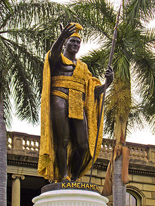檀香山夏威夷国王卡美哈美哈雕像