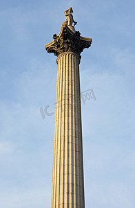 特拉法尔加摄影照片_特拉法加广场纳尔逊纪念柱