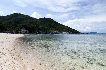 苏梅岛背景摄影照片_泰国苏梅岛海滩