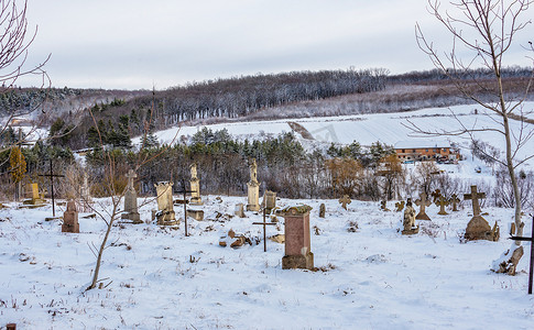 乌克兰 Mykulyntsi 村 Reyiv 家族的坟墓