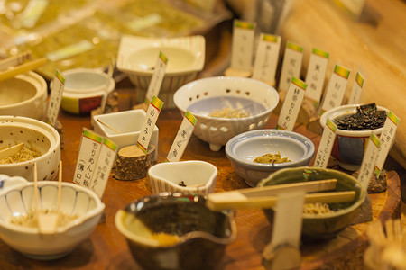 京都的传统食品市场。
