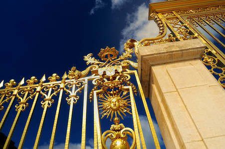 古典主义摄影照片_凡尔赛门的细节