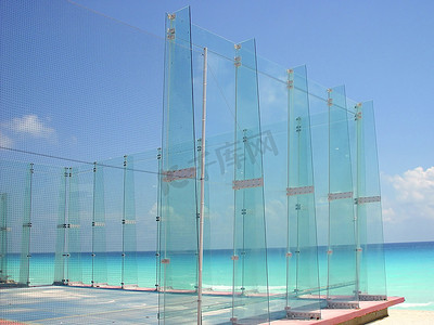 加勒比海划桨运动玻璃场
