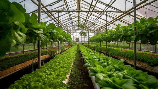 中药材黄精种植摄影照片_有机蔬菜大棚绿色种植