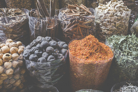 迪拜香料市场或老市场是杜巴的传统市场