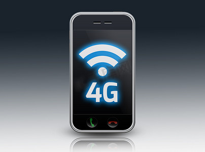 手机海报壁纸摄影照片_智能手机“LTE / 4G”