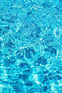 水池水面蓝色清楚的水纹理波纹反射