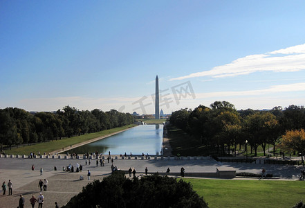 人民纪念碑摄影照片_华盛顿纪念碑