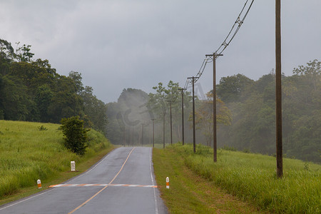 雨后的湿路