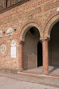 布拉拉宫摄影照片_Pomposa 修道院，费拉拉