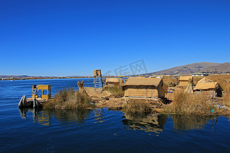 Totora 芦苇浮岛 Uros，的的喀喀湖，秘鲁