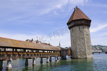 瑞士卢塞恩教堂桥