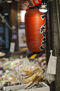 京都的传统食品市场。