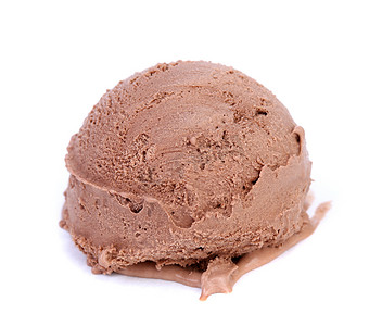 巧克力冰淇淋勺。