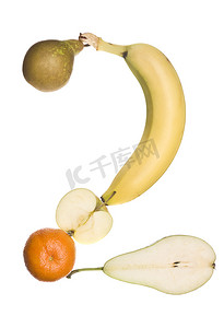 水果做成的字母“Z”
