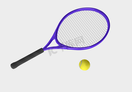 紫色网球拍