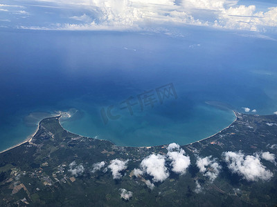 安达姆普吉岛鸟瞰图美丽的风景