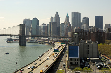 纽约高架公路和布鲁克林大桥