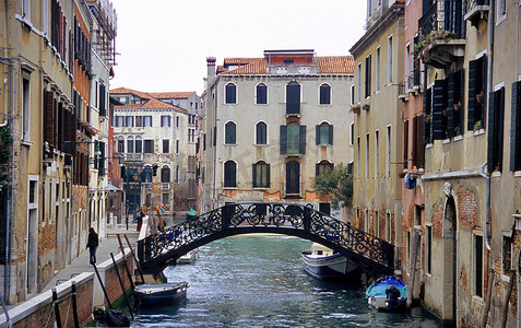 典型的威尼斯运河