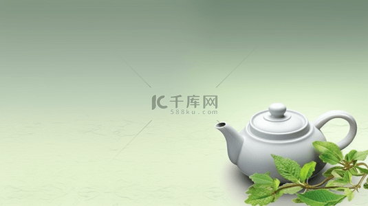 简约中国风茶壶背景