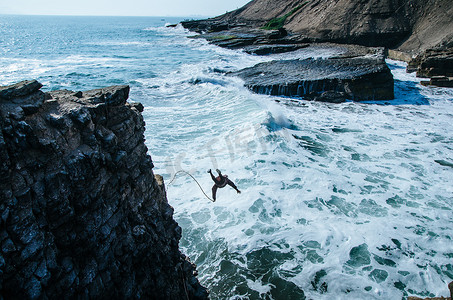 道士发冠摄影照片_修道士的跳崖，一个有着有趣背景故事的美丽地标
