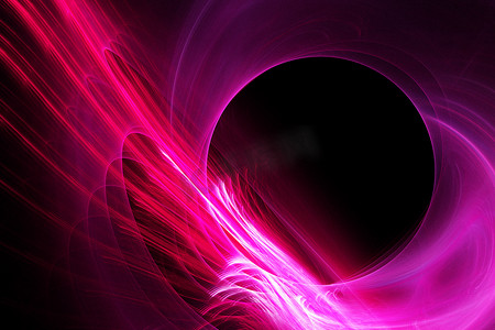 分形图像：“星系的黑洞”
