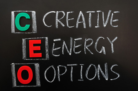 CEO 的首字母缩略词-创意能源选择