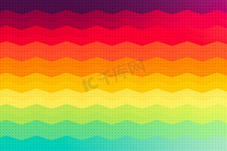 背景的彩虹波浪，抽象五颜六色的波浪线