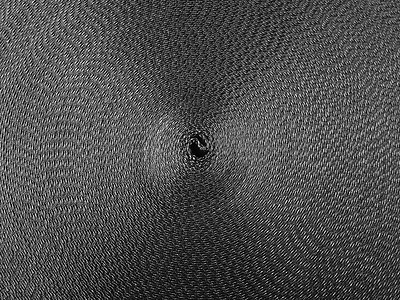 黑色吊带制成的黑色抽象圆形图案