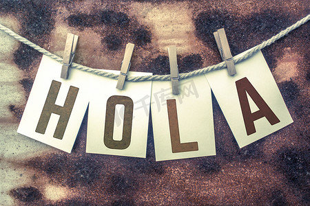 Hola Concept 将印章卡片固定在麻线主题上