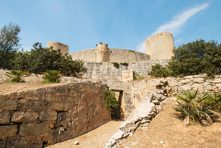 贝尔弗城堡卡斯蒂略塔在马略卡岛帕尔马的马略卡岛