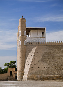堡垒摄影照片_方舟堡垒门在布哈拉，乌兹别克斯坦