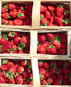 一盒草莓摄影照片_草莓套餐一