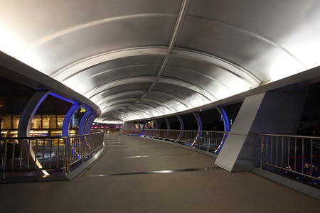 美丽灯光立交桥道路过桥夜景