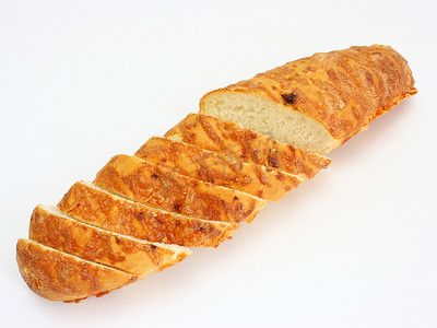长条花穗摄影照片_红润的长条面包