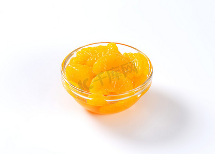 橘子罐头摄影照片_橘子罐头