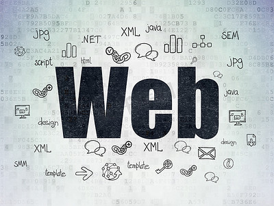 Web 开发概念： Web 在数字纸背景上