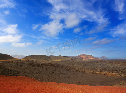 兰萨罗特蒂曼法亚火山火山熔岩