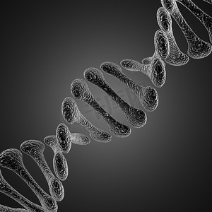 单个 DNA 科学插图