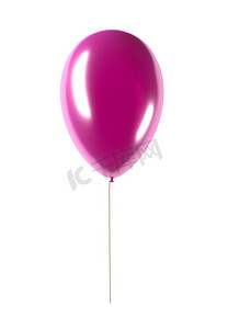 紫色气球摄影照片_派对紫色气球