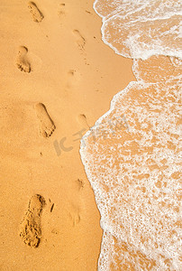 沙滩背景摄影照片_海洋沙滩背景