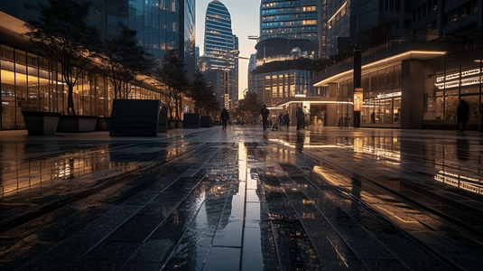 上海凌空SOHO夜景灯光