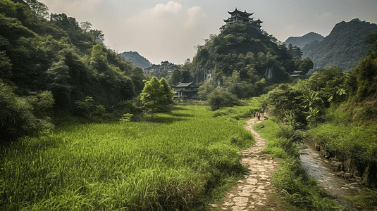 去旅行春季香山区龙胜温泉森林公园江底村青山公寓