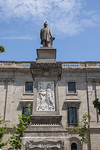 安东尼奥摄影照片_科米利亚斯第一侯爵安东尼奥·洛佩兹的雕像