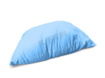 蓝色枕头