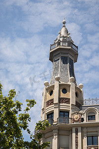 安东尼奥摄影照片_安东尼奥洛佩兹广场历史悠久的公共办公大楼
